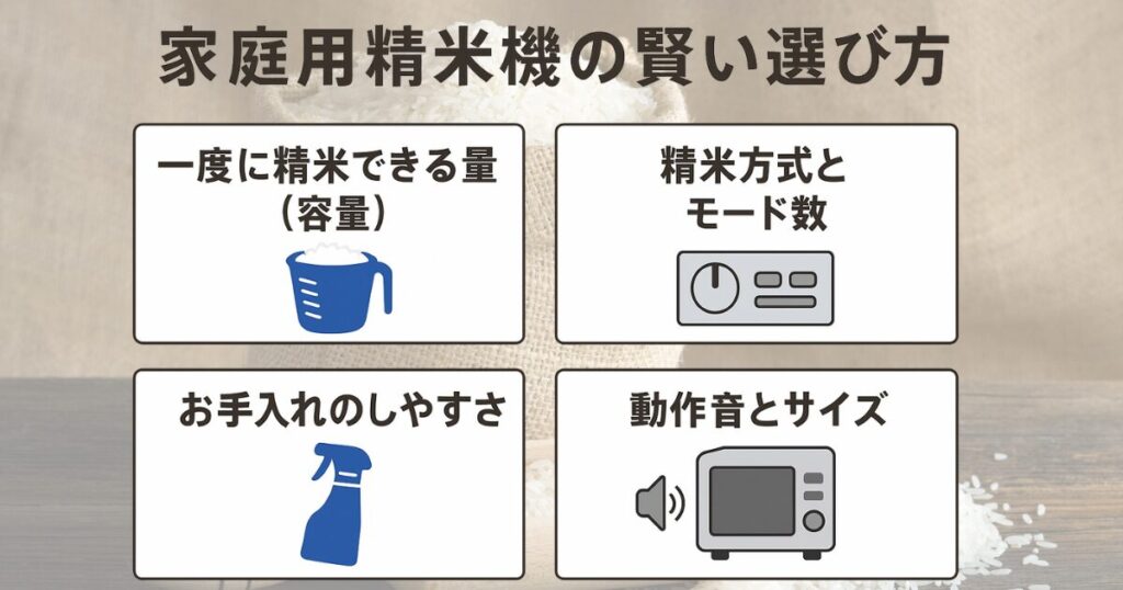 家庭用精米機のかしこい選び方